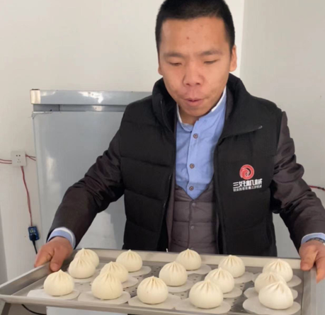 包子機(jī)速凍包子制作效果